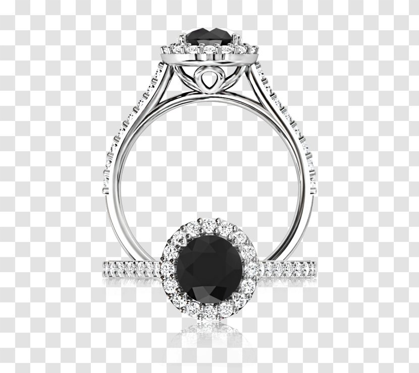 Engagement Ring Carbonado Diamond Jewellery - Sapphire Transparent PNG