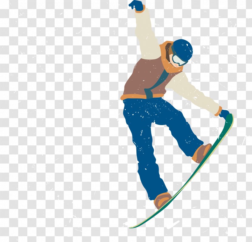Skiing Download - Jumping - Vector People Transparent PNG
