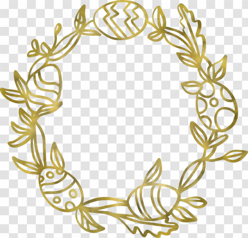 Easter Day Frame Easter Egg Frame Transparent PNG