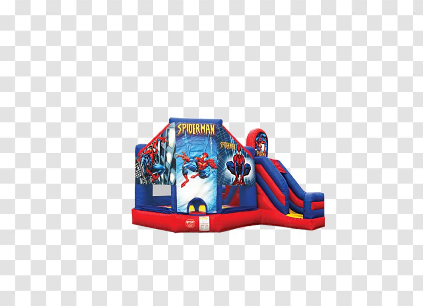 Spider-Man Inflatable Bouncers Renting House - Spider-man Transparent PNG