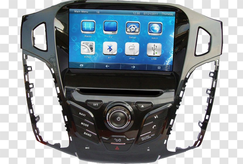 2012 Ford Focus 2013 Car GPS Navigation Systems - Multimedia Transparent PNG