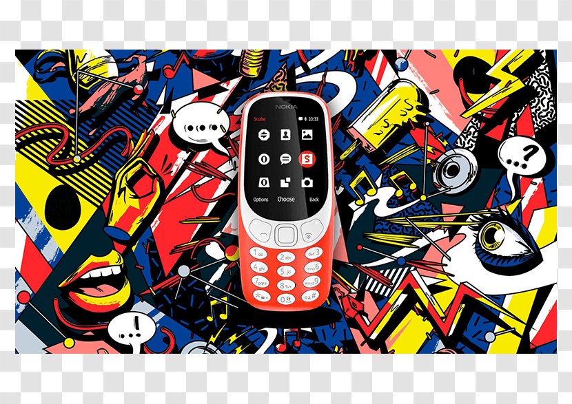 Nokia 3310 (2017) Phone Series X6 Dual SIM Smartphone - 2017 Transparent PNG