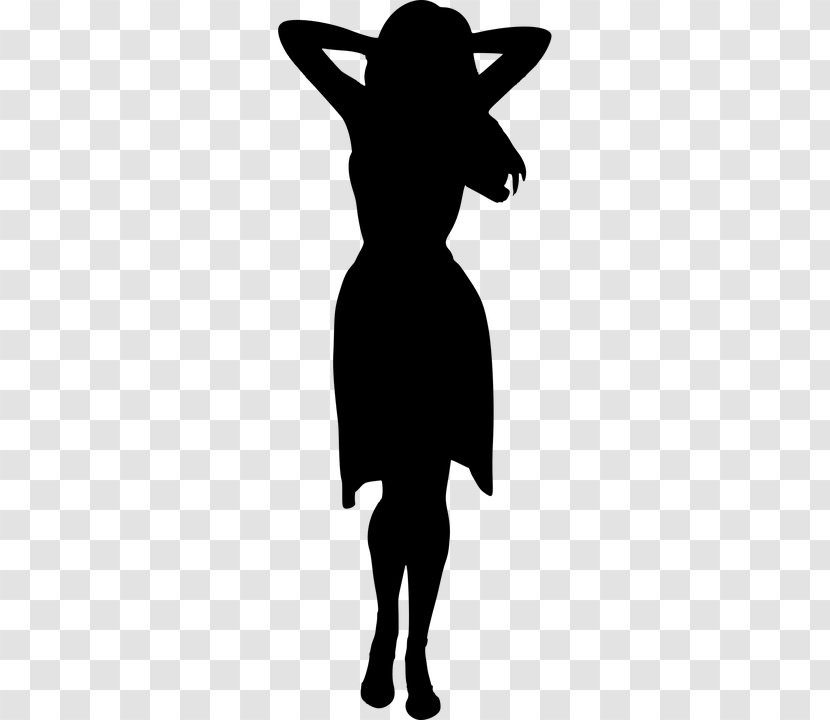 Silhouette Woman Clip Art - Dress Transparent PNG