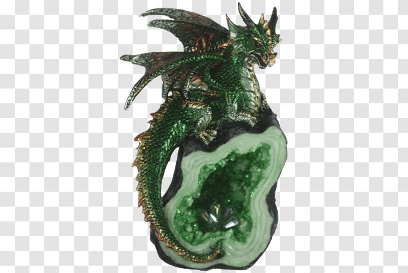 Dragon Figurine Crystal Green Statue - Sculpture Transparent PNG