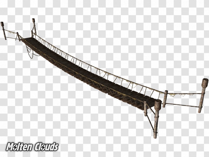 Simple Suspension Bridge Arroyo Bench-Stone Transparent PNG