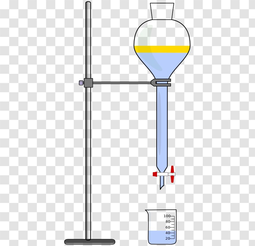 Burette Laboratory Funnel Chemistry Test Tubes - Separatory - Glass Transparent PNG