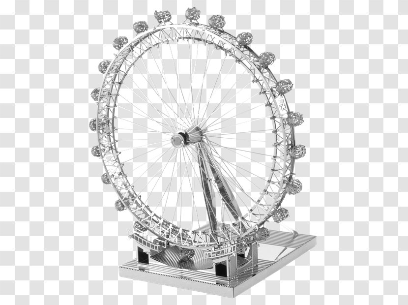 London Eye Ferris Wheel Metal Earth Solder Transparent PNG