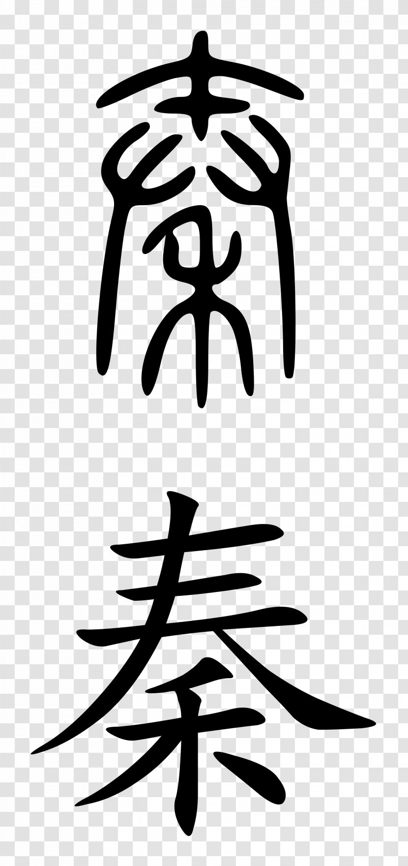 Qing Dynasty Qin Chinese Characters History Of China - Plant - Symbol Transparent PNG