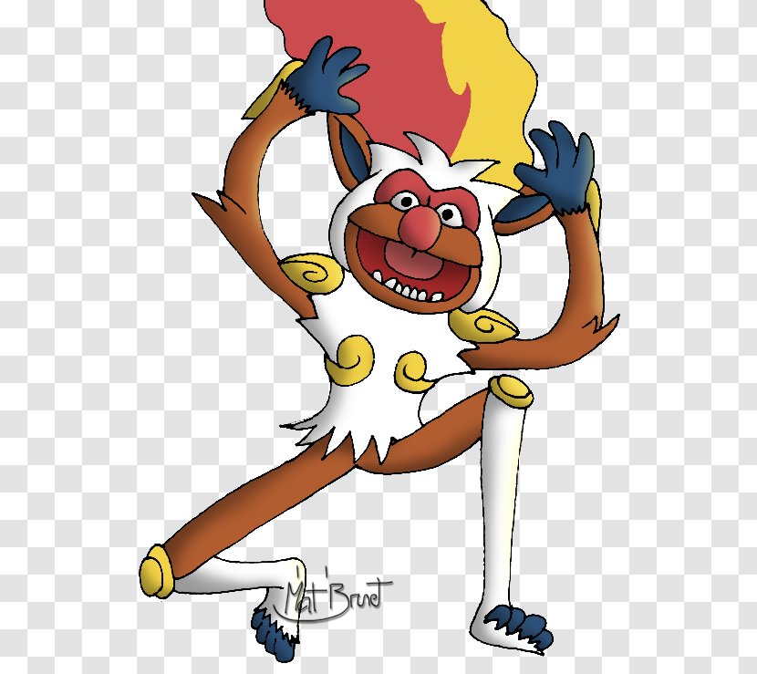 Work Of Art Vertebrate Human Behavior - Artwork - Infernape Transparent PNG