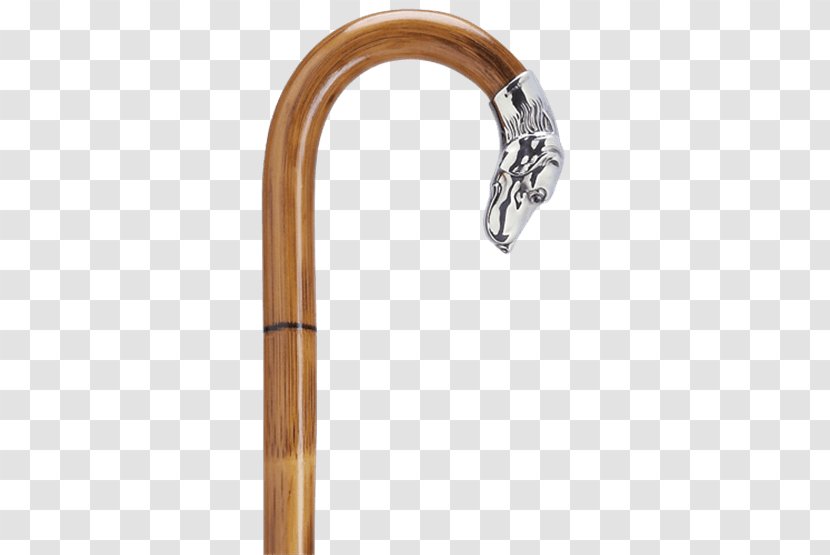 Assistive Cane Walking Stick Nickel Silver Shepherd's Crook - Mobility Aid Transparent PNG