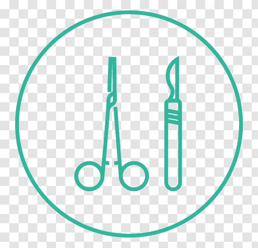 Surgical Instrument Surgery Scalpel Surgeon - Aqua - Symbol Transparent PNG