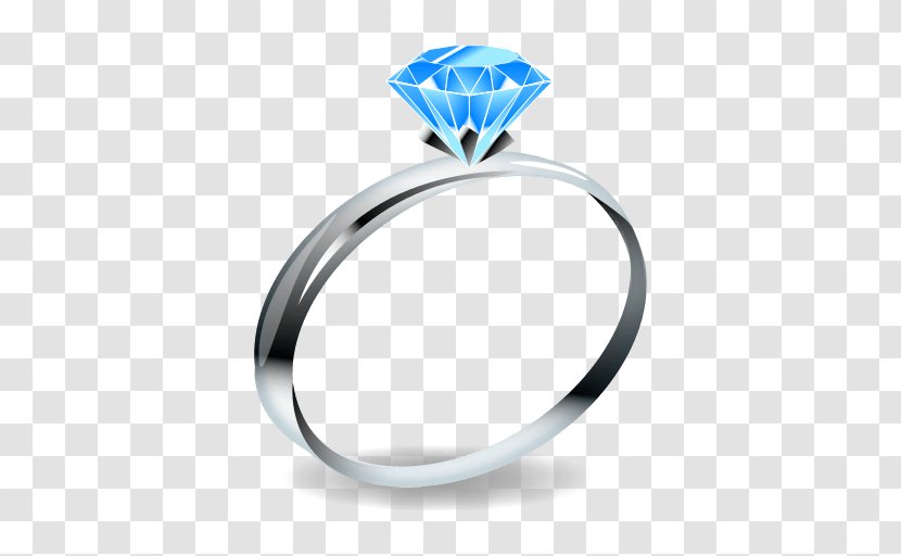 Wedding Ring Emoji Jewellery Gemstone - Engagement Transparent PNG