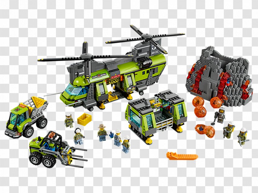 LEGO 60125 City Volcano Heavy-lift Helicopter Lego Toy Transparent PNG