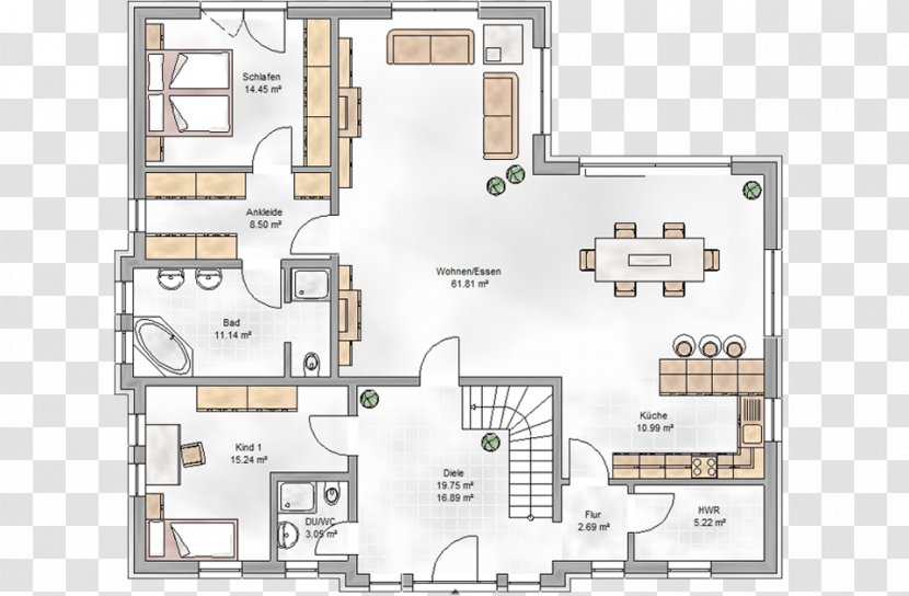 Floor Plan Architecture House Architectural - Villa Transparent PNG