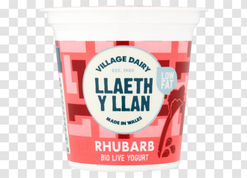 Milk Cream Llan Yoghurt Dairy Products - Garden Rhubarb Transparent PNG