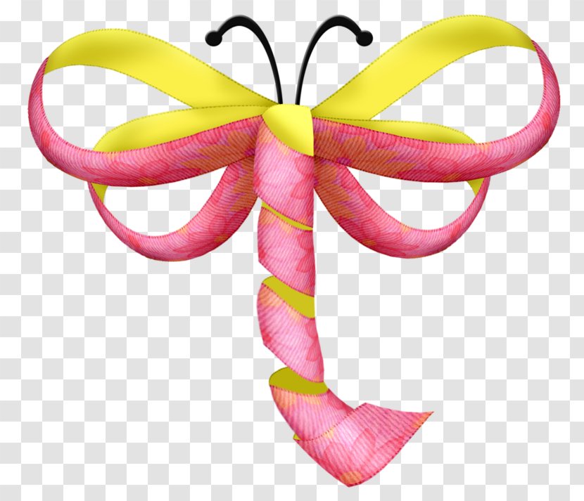 Shoelace Knot Clip Art - Pink - Nice Dragonfly Transparent PNG