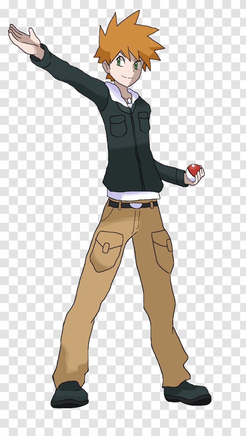 Pokémon Red And Blue Yellow Battle Revolution Trainer Gary Oak - Frame - Watercolor Transparent PNG