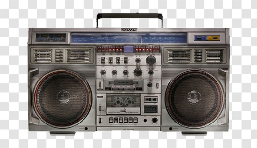 The Boombox Project: Machines, Music, And Urban Underground 1980s Compact Cassette Radio - Cartoon Transparent PNG