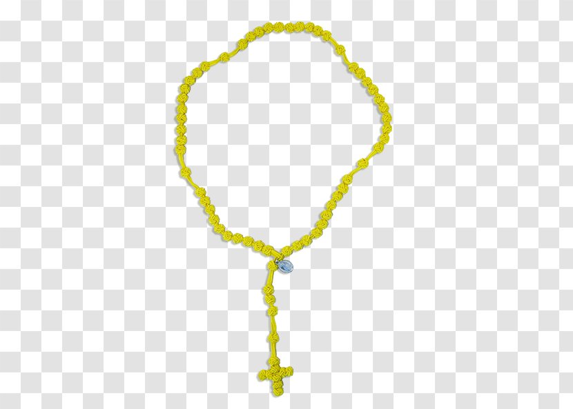 Rosary Bead Necklace Jewellery Symbol - Yellow Transparent PNG