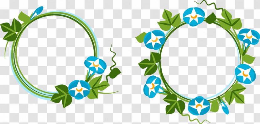 Flower Download Ipomoea Nil - Motif - Green Garland Transparent PNG