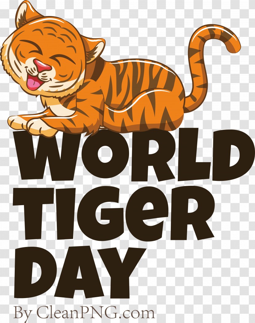 Cat Tiger Small Cartoon Logo Transparent PNG