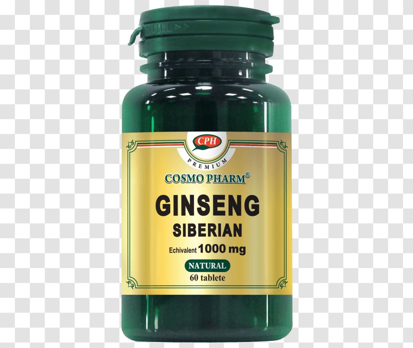 Dietary Supplement Siberian Ginseng Asian Tablet Health - Essence Transparent PNG