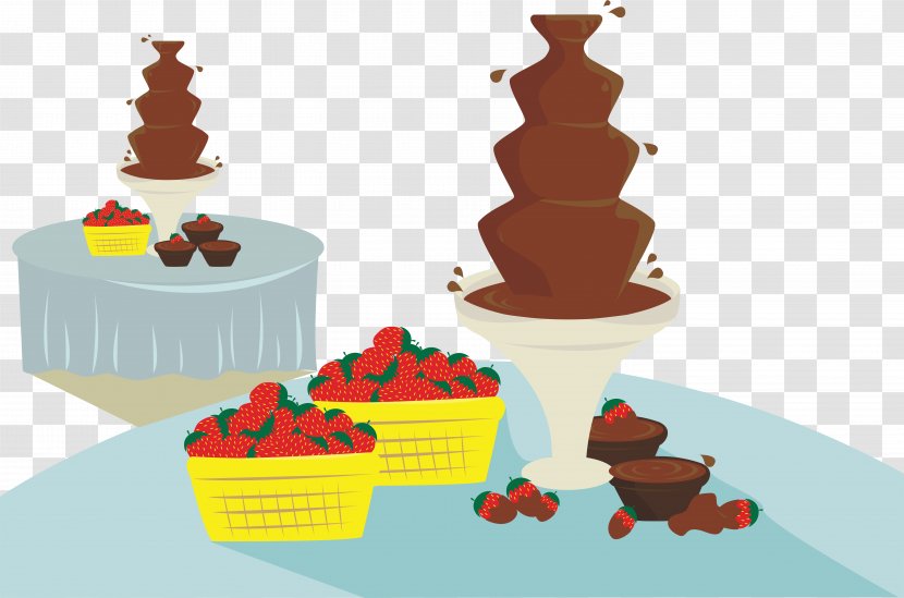Torte Chocolate Cake Fountain Illustration - Sweet Transparent PNG