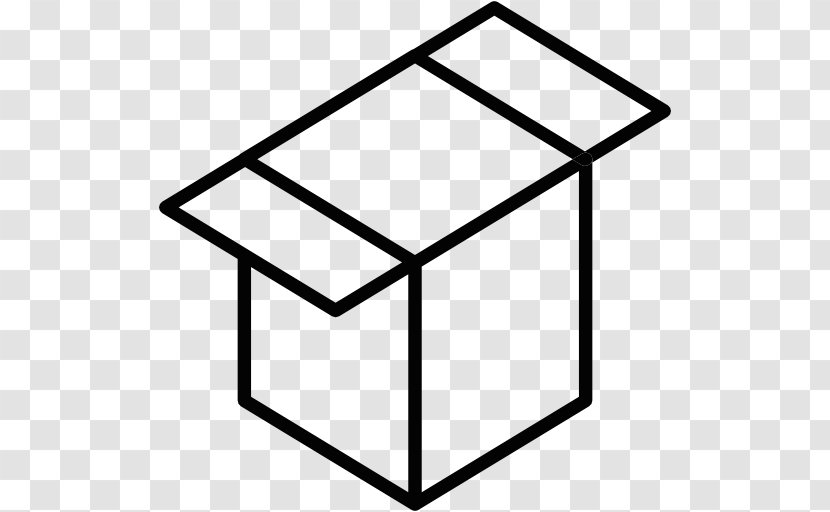 Geometric Shape Geometry Cube - Black And White Transparent PNG