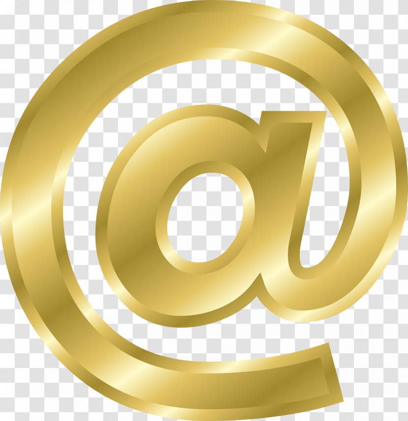 Email At Sign Symbol Ampersand - Metal - Copyright Transparent PNG
