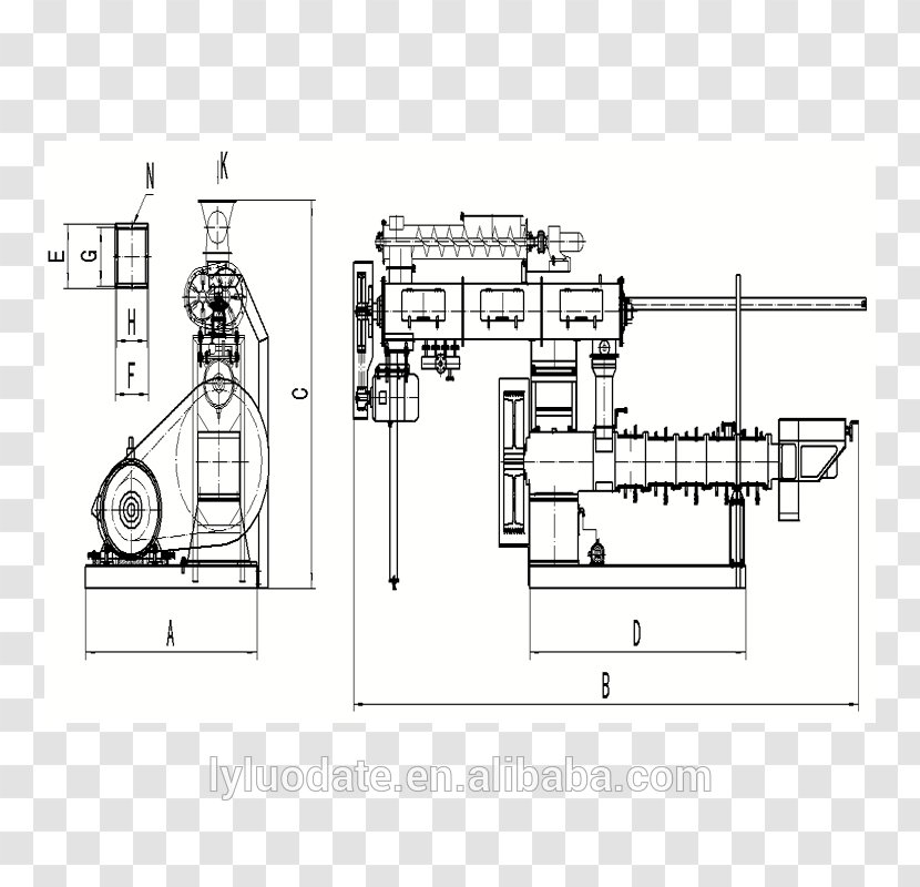 Floor Plan Engineering Product Design Technical Drawing - Black And White Transparent PNG