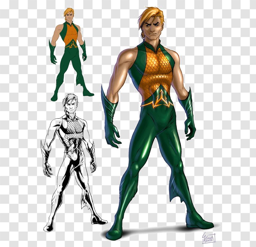 Aquaman Aqualad Flash Comics Superhero - Action Figure Transparent PNG