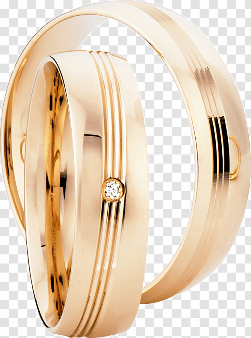 Wedding Ring Jewellery Czerwone Złoto Jeweler - Metal Transparent PNG