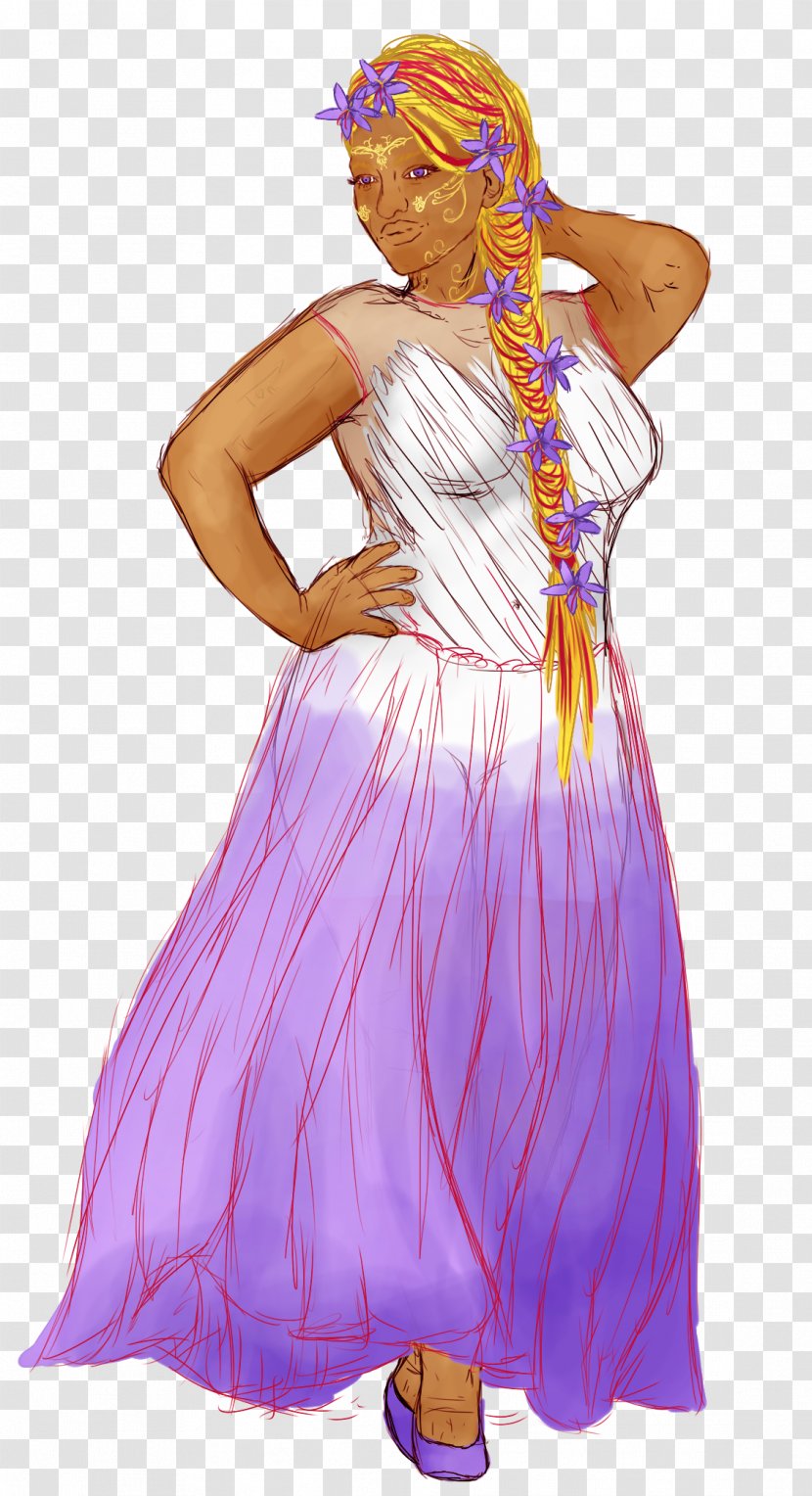Gown Fairy Costume Design - Saffron Transparent PNG