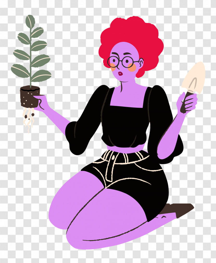 Planting Woman Garden Transparent PNG