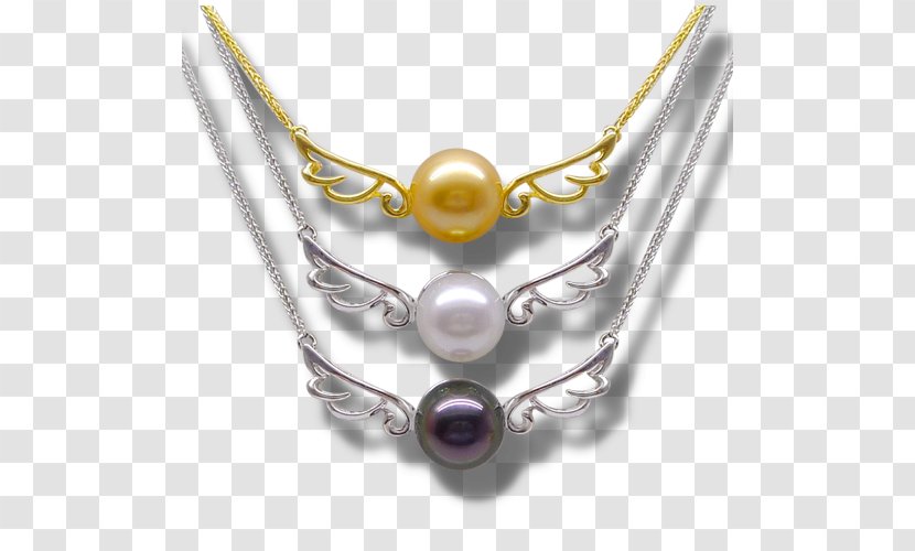 Pearl Amethyst Purple Material Necklace Transparent PNG