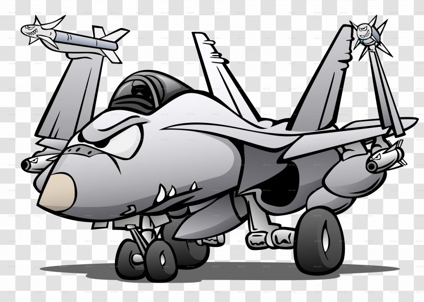 Airplane Fighter Aircraft Military Jet Vector Graphics - Aerospace Engineering Transparent PNG