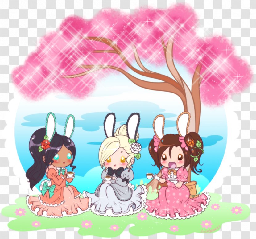 Easter Bunny Tea Party Anniversary Transparent PNG