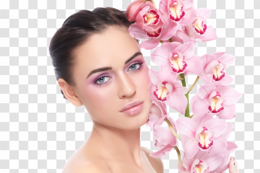 Face Hair Skin Pink Beauty - Cheek Hairstyle Transparent PNG
