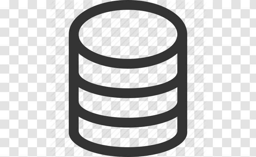 Database Iconfinder - Black And White - Network Storage Icon Transparent PNG