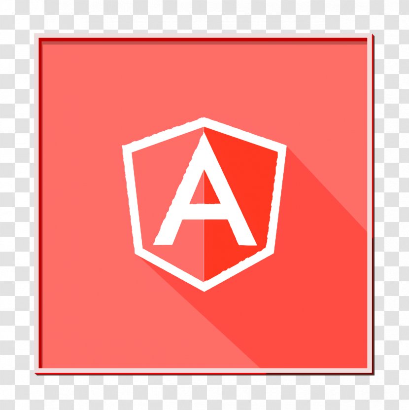 Angular Icon Front-end Javascript - Front End - Rectangle Red Flag Transparent PNG