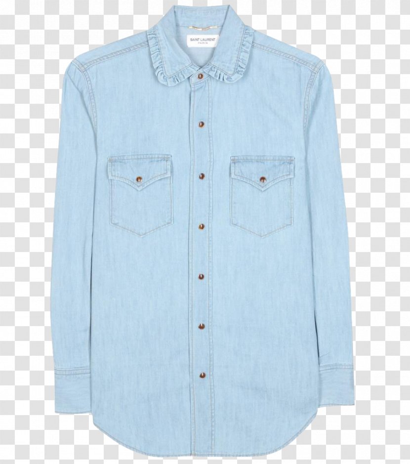 Denim Blouse Dress Shirt Slipper Transparent PNG