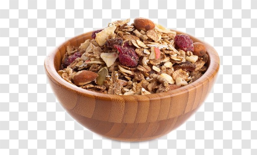 Breakfast Cereal Muesli Corn Flakes Bowl - Strawberry - Granola Transparent PNG