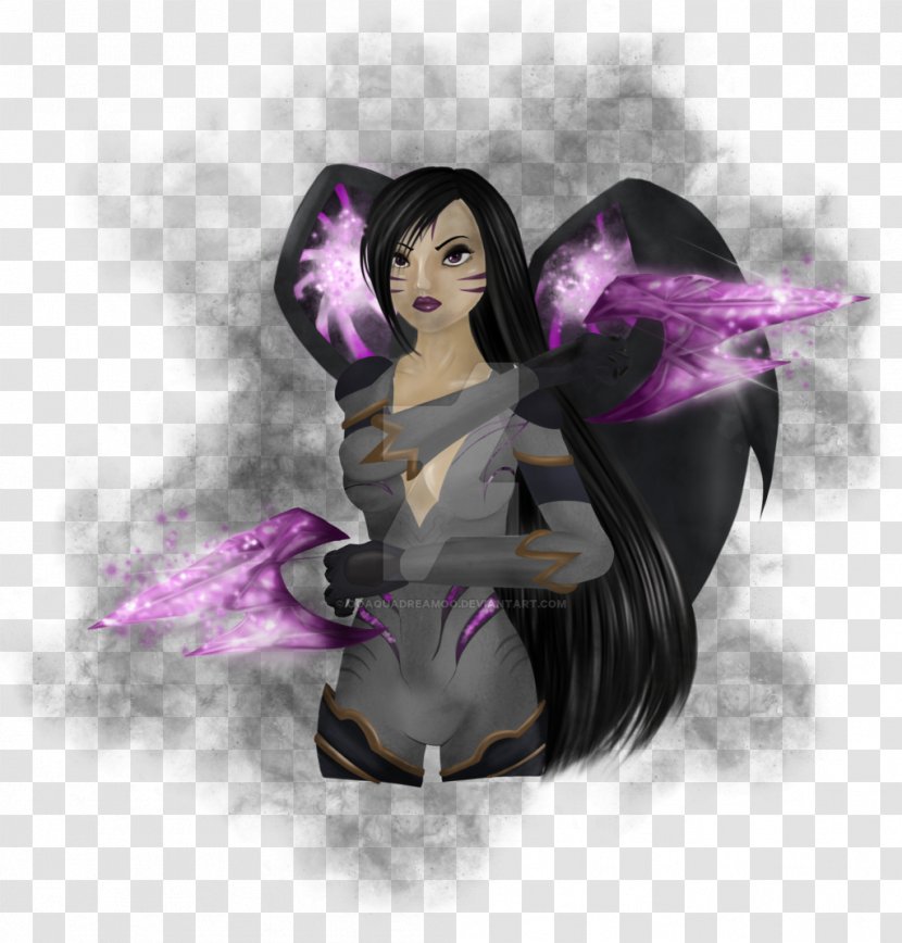 Fairy Black Hair Illustration - Mythical Creature - League Of Legends 2018 Transparent PNG