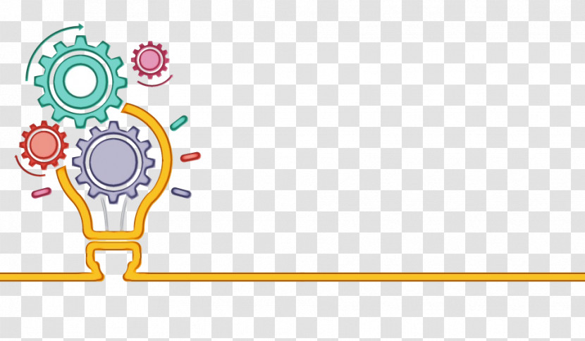 Cartoon Diagram Circle Yellow Meter Transparent PNG