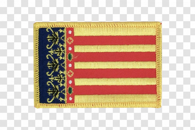 Flag Of The Valencian Community Fahne Patch - Embroidered Transparent PNG