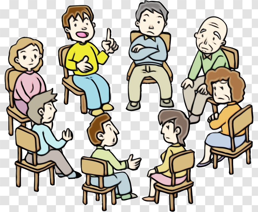 Social Group People Cartoon Clip Art Sharing - Paint - Furniture Family Pictures Transparent PNG
