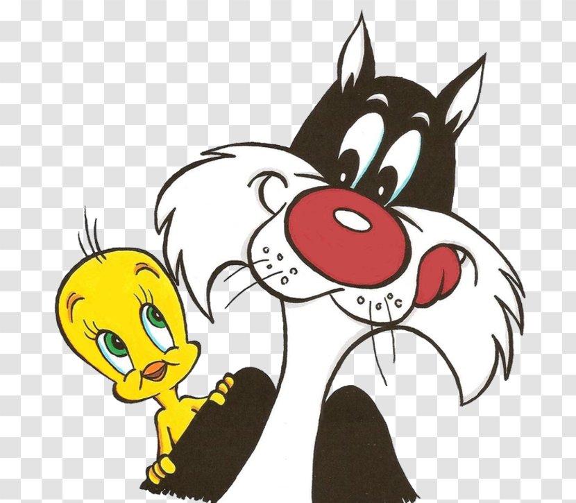 Sylvester Tweety Granny Daffy Duck Tasmanian Devil - Heart Transparent PNG
