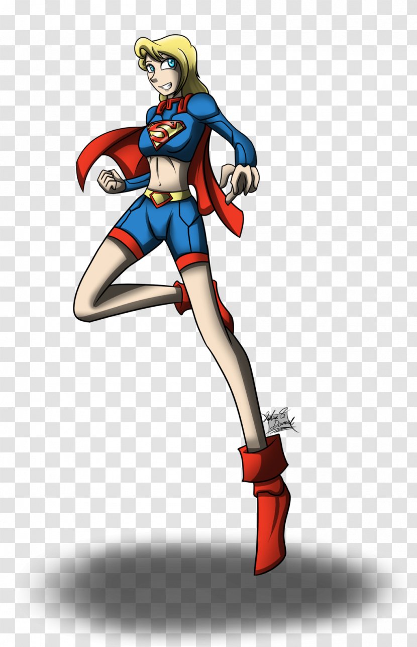 Superhero Cartoon Fiction Shoe - Frame - Supergirl Comic Transparent PNG