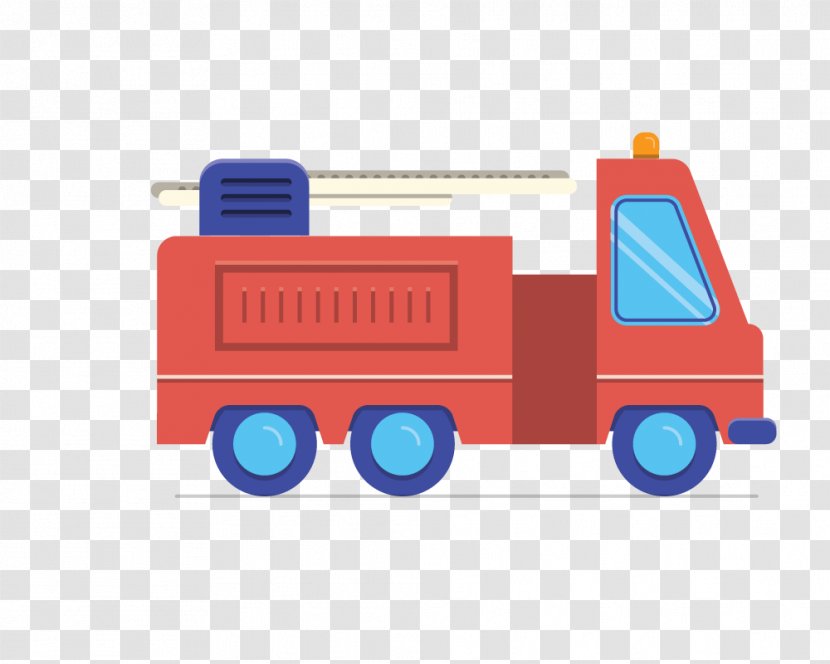 Car Fire Engine Vehicle - Toy - Cartoon Crane Transparent PNG