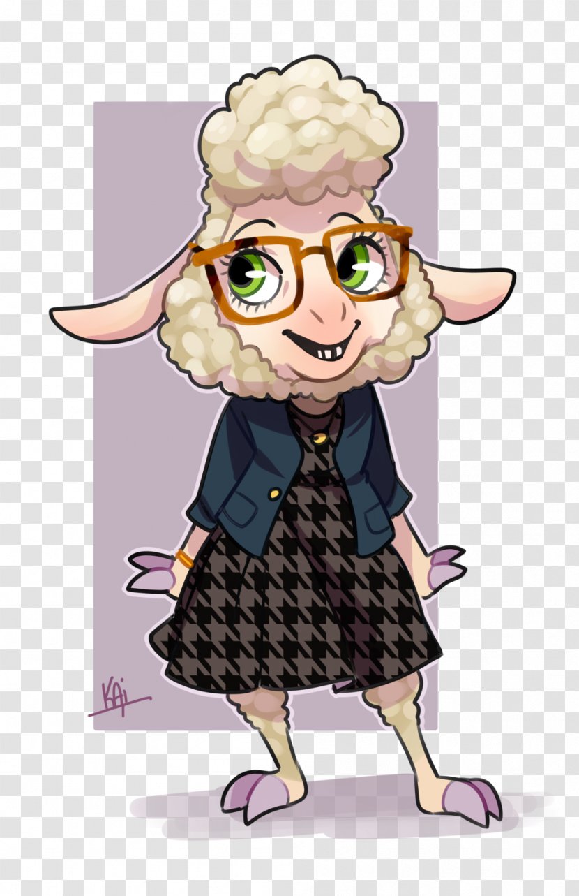 Bellwether Mayor Lionheart Fan Art Character Drawing - Heart - Sheep Transparent PNG